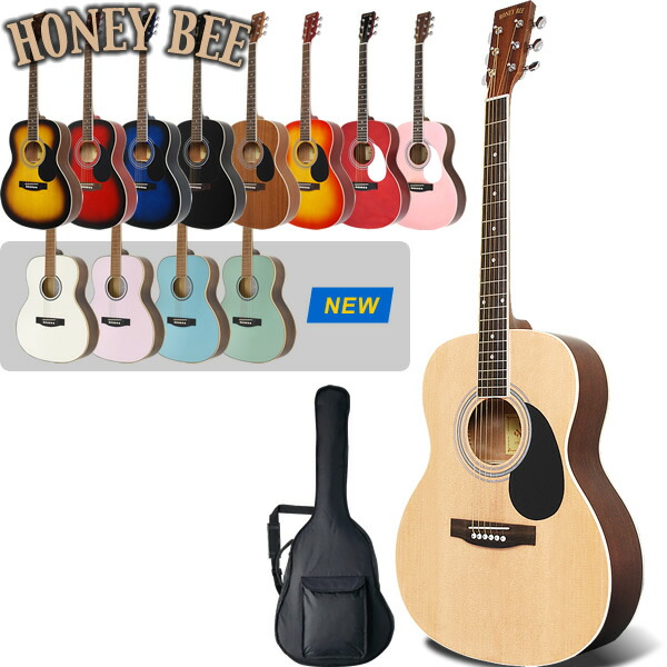楽天市場】アコースティックギター HONEY BEE W-15/F-15 ソフトケース