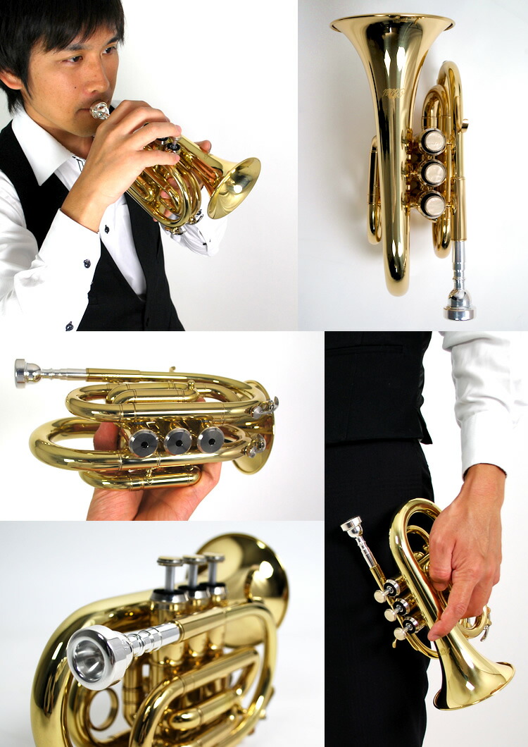 楽天市場】ポケット トランペット 初心者入門セット Soleil STR-1P