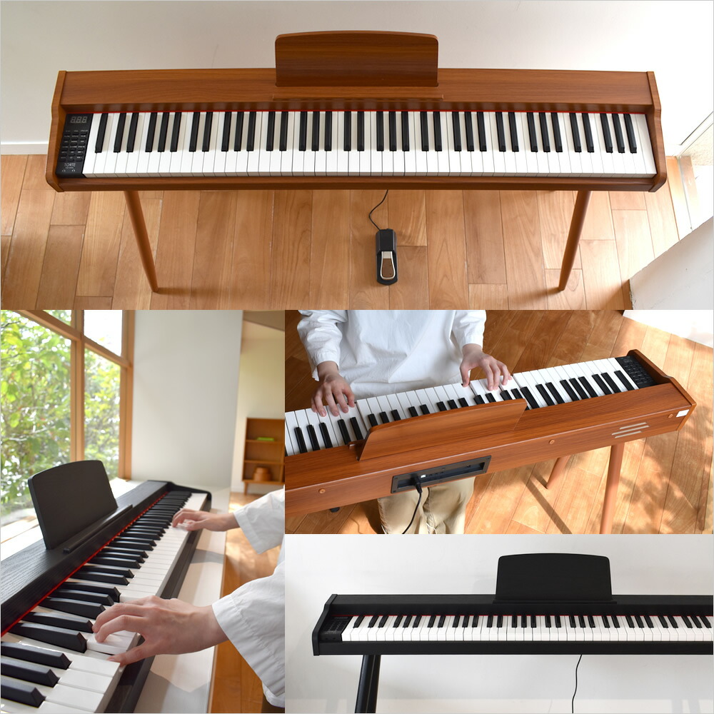 楽天市場】電子ピアノ 88鍵盤 TORTE TDP-SP03 (譜面立・ペダル