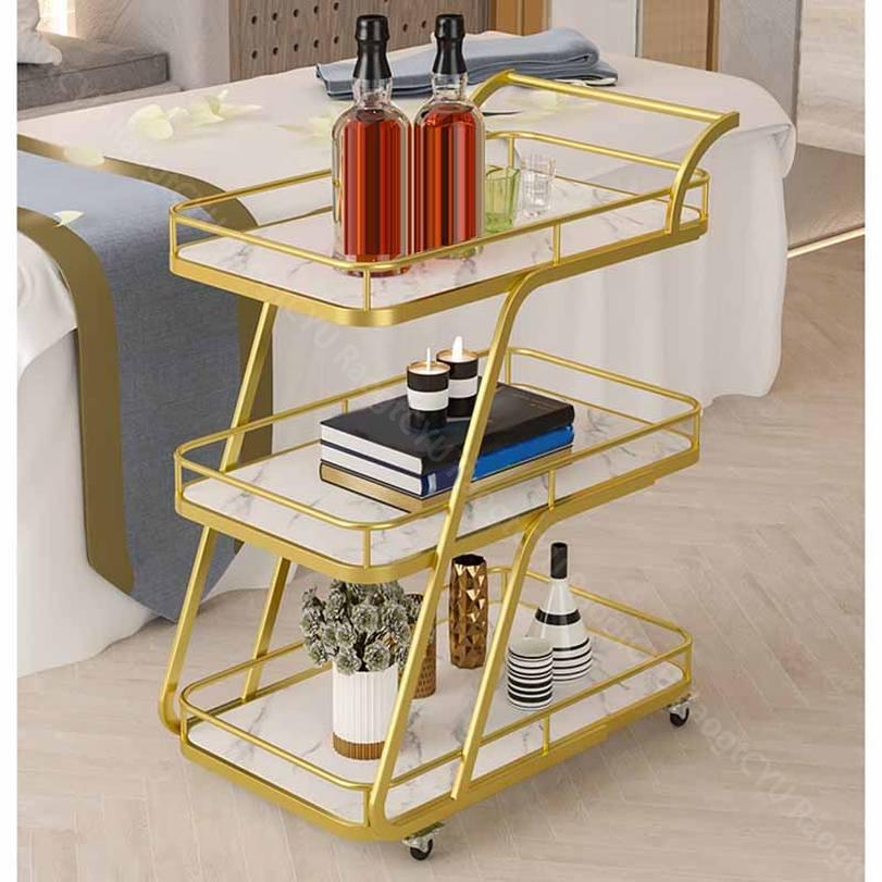 楽天市場】キッチンラック キッチンワゴン 3段収納トロリー 金属製エコ