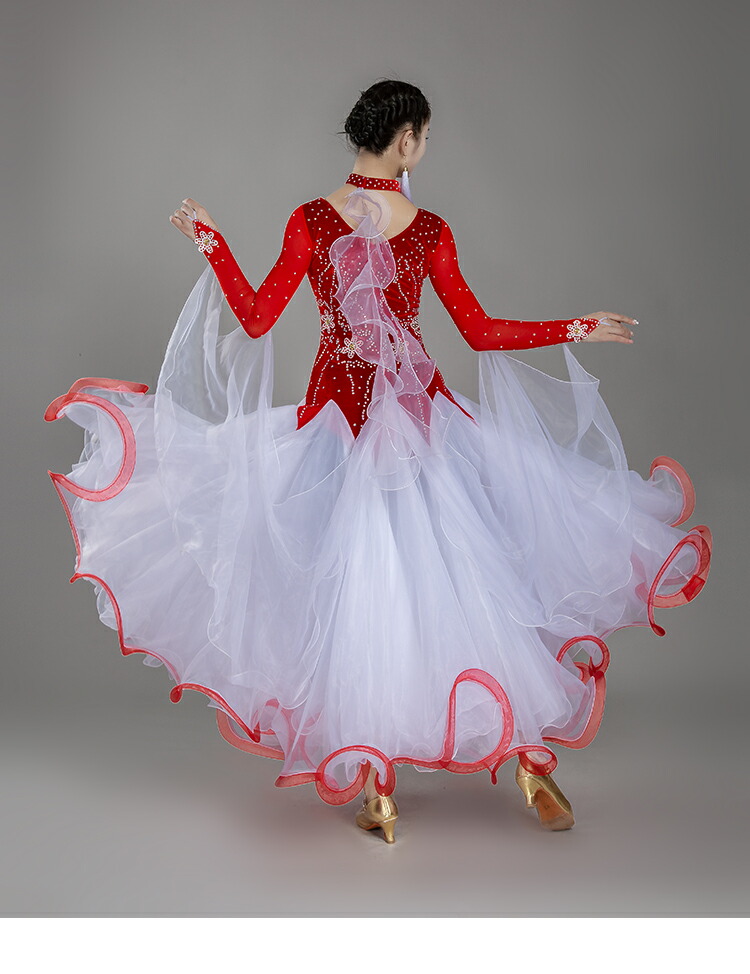 楽天市場】社交ダンス サイズ S M L XL 2XL ラテン衣装 モダンドレス