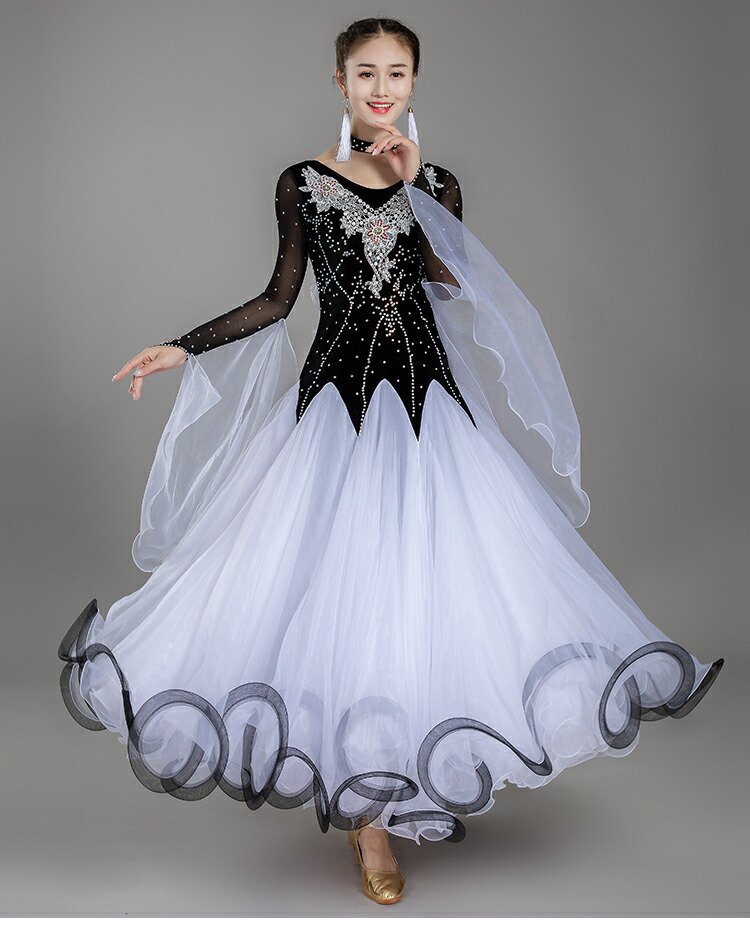 楽天市場】社交ダンス サイズ S M L XL 2XL ラテン衣装 モダンドレス