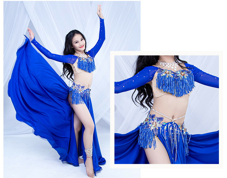 楽天市場】キッズベリーダンス衣装 全2色 コスチューム ドレス ピンク