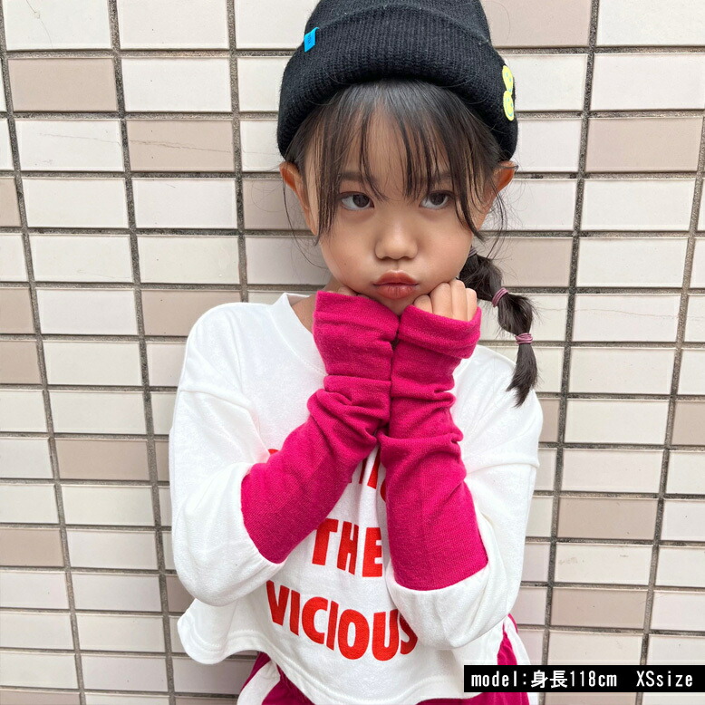 楽天市場】【日本製】アームウォーマー風配色トップス【メール便18