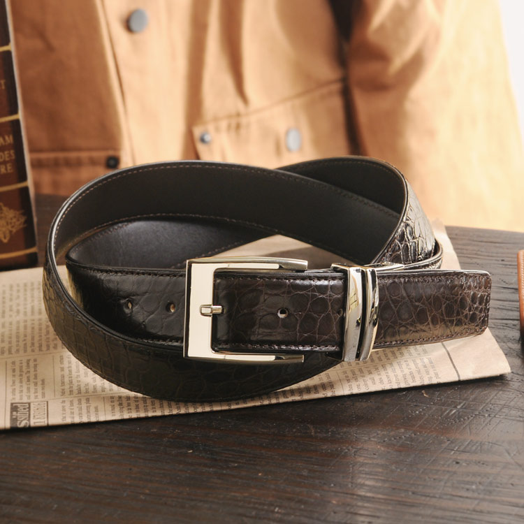 楽天市場】【期間限定価格】ベルト メンズ クロコダイル 35mm ピン