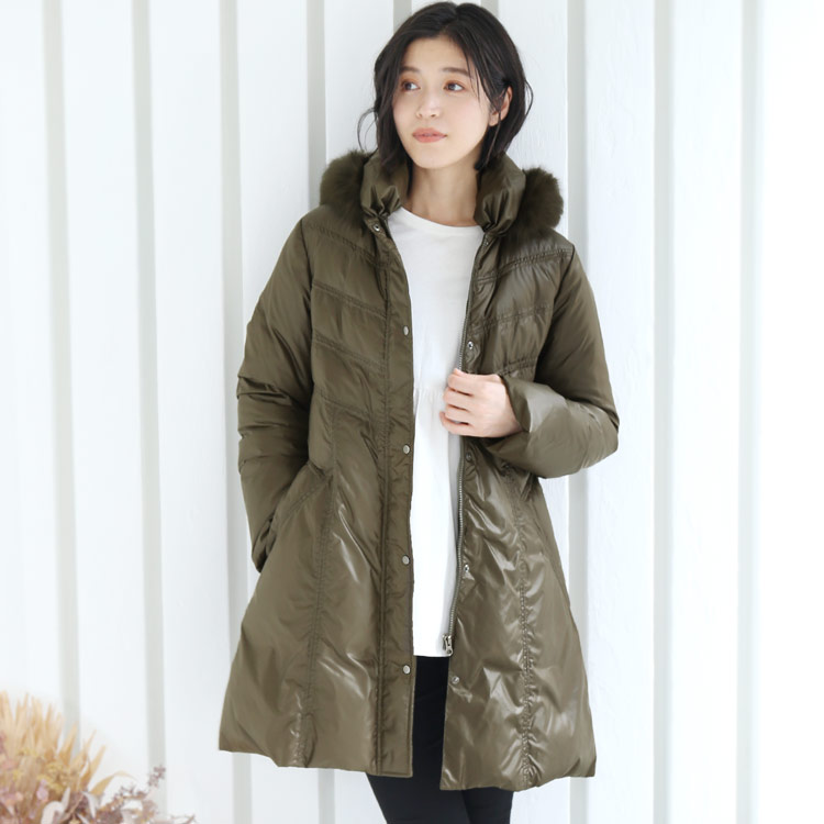 楽天市場】【4h限定20%off】フード付き ダウンコート レディース