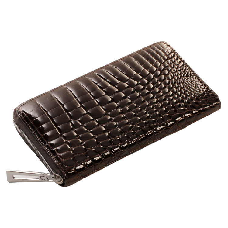 楽天市場】【24h限定10%off】クロコダイル 長財布 シャイニング 加工