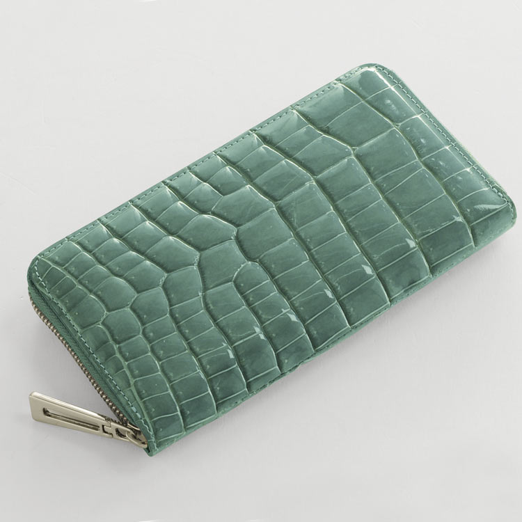 楽天市場】【24h限定10%off】クロコダイル 長財布 シャイニング 加工