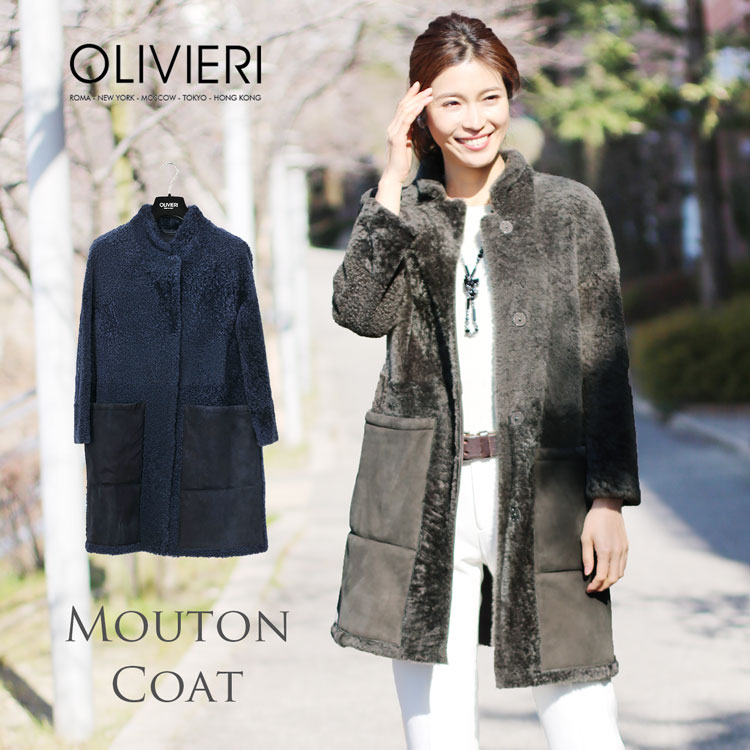 楽天市場】【期間限定価格】トスカーナムートン コート ロング