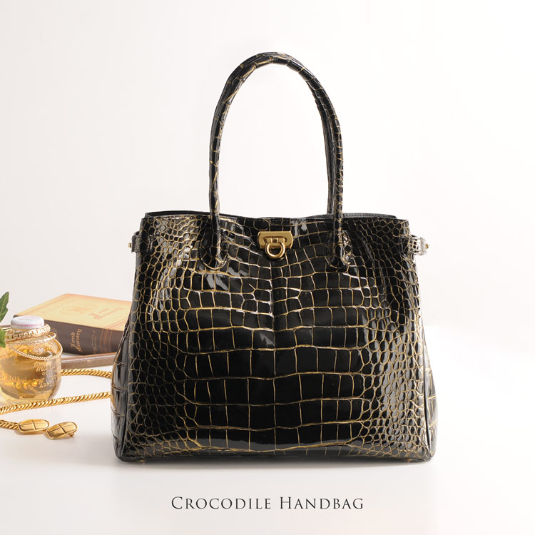 楽天市場】【4h限定20%off】日本製 クロコダイル ハンドバッグ
