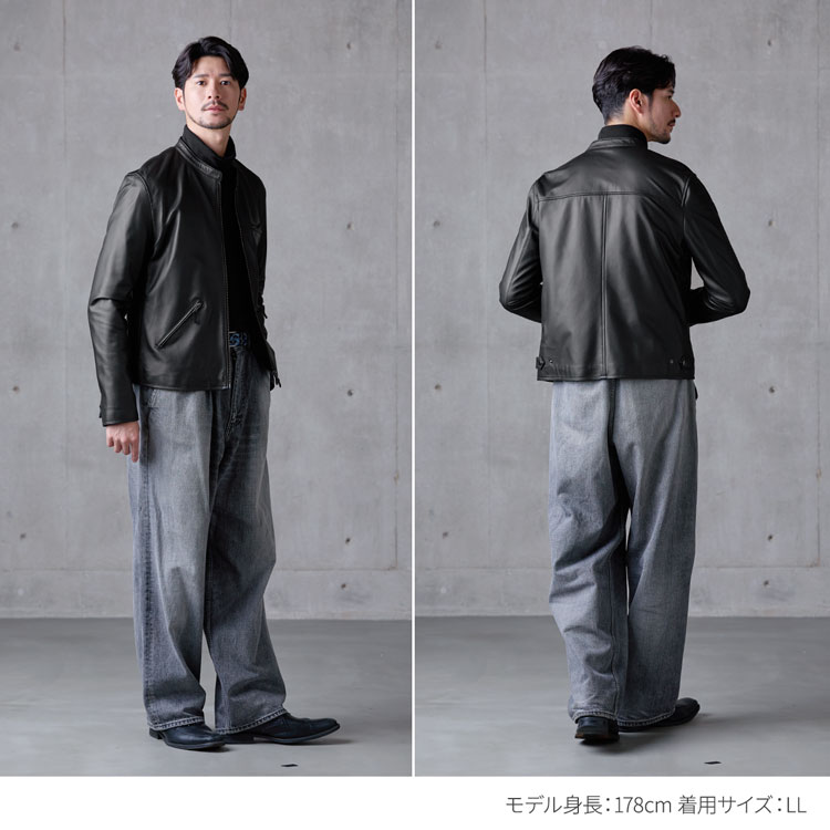 楽天市場】【24h限定10%off】レザージャケット メンズ 本革 ラムレザー