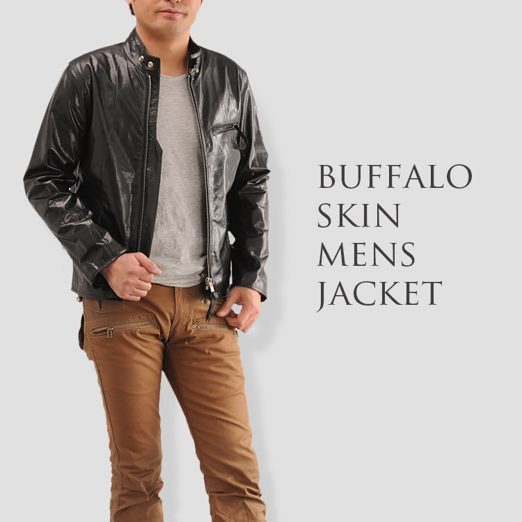楽天市場】バッファロー (水牛革) ライダース ジャケット メンズ 紳士