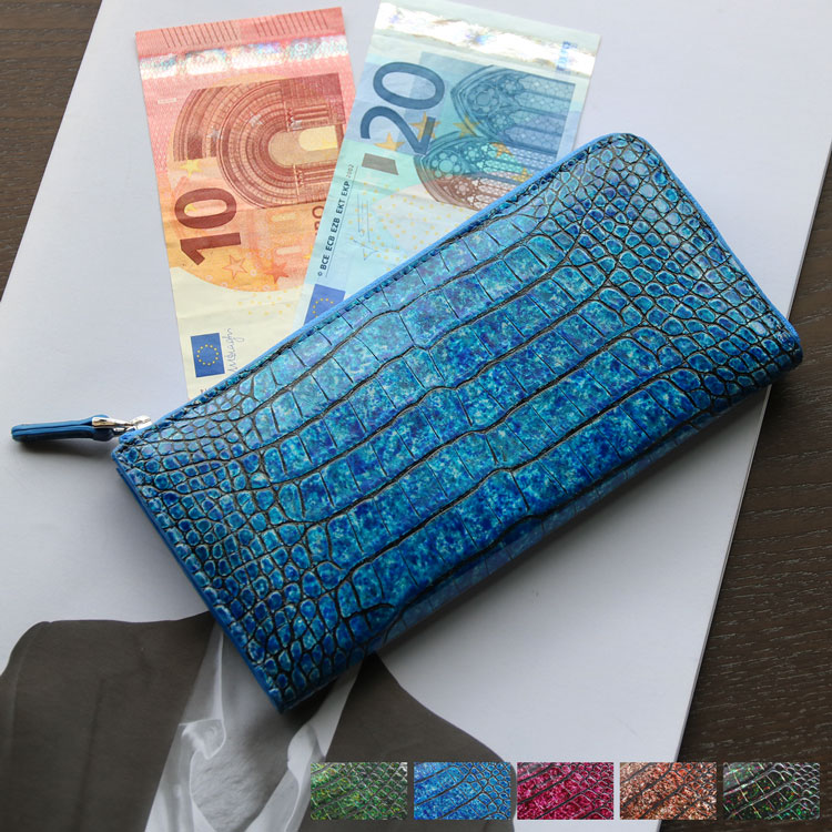 楽天市場】クロコダイル 長財布 レディース L字ファスナー 財布 本革