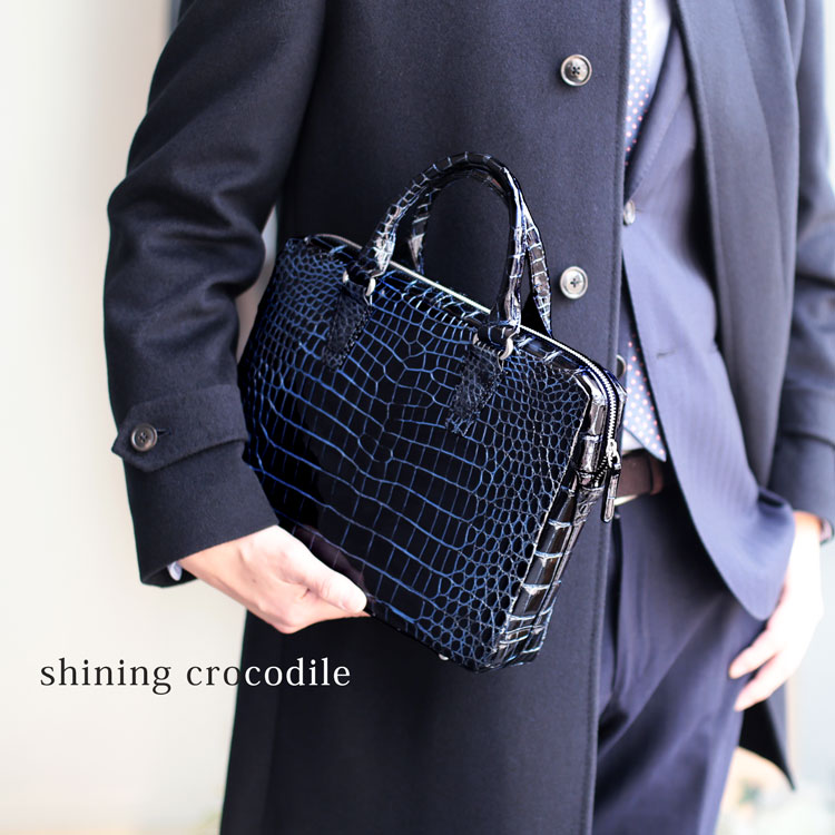 楽天市場】【10％OFFクーポン】クロコダイル メンズ ブリーフバッグ