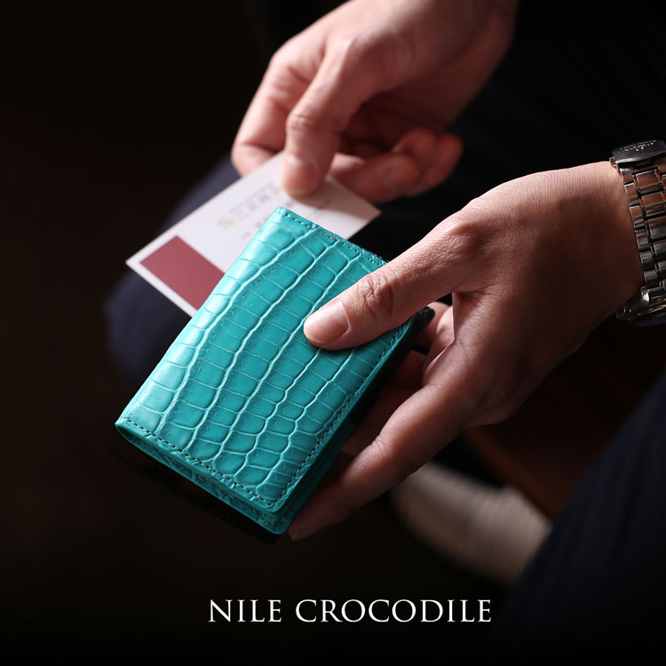 楽天市場】【10％OFFクーポン】クロコダイル メンズ 名刺入れ 無双