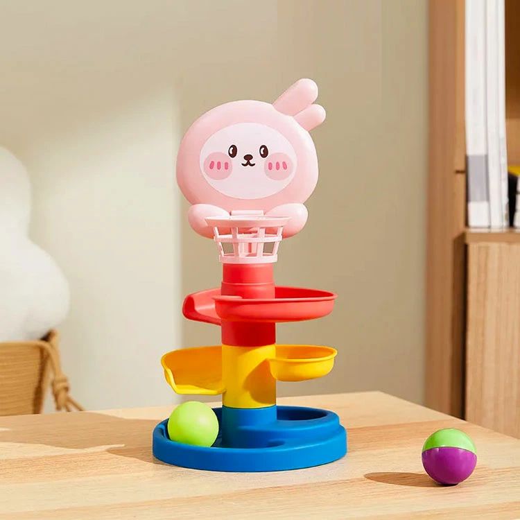 楽天市場】知育玩具 おもちゃ ビー玉転がし スロープおもちゃ ボール