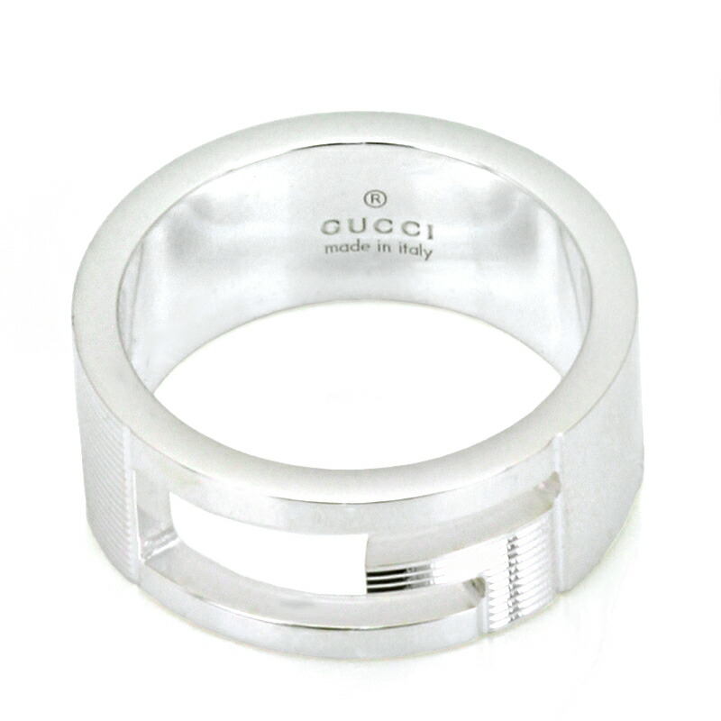 楽天市場】グッチ ブランデッドGリング シルバー925 6号/8号/10号/12号