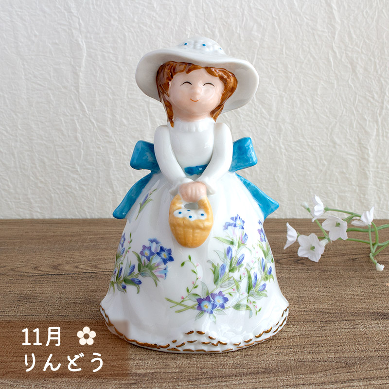 楽天市場】【アウトレット】陶磁器人形 フラワー マンスリードール（2