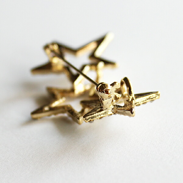 楽天市場】スター 星 STAR ブローチ ゴールド ラインストーン シンプル