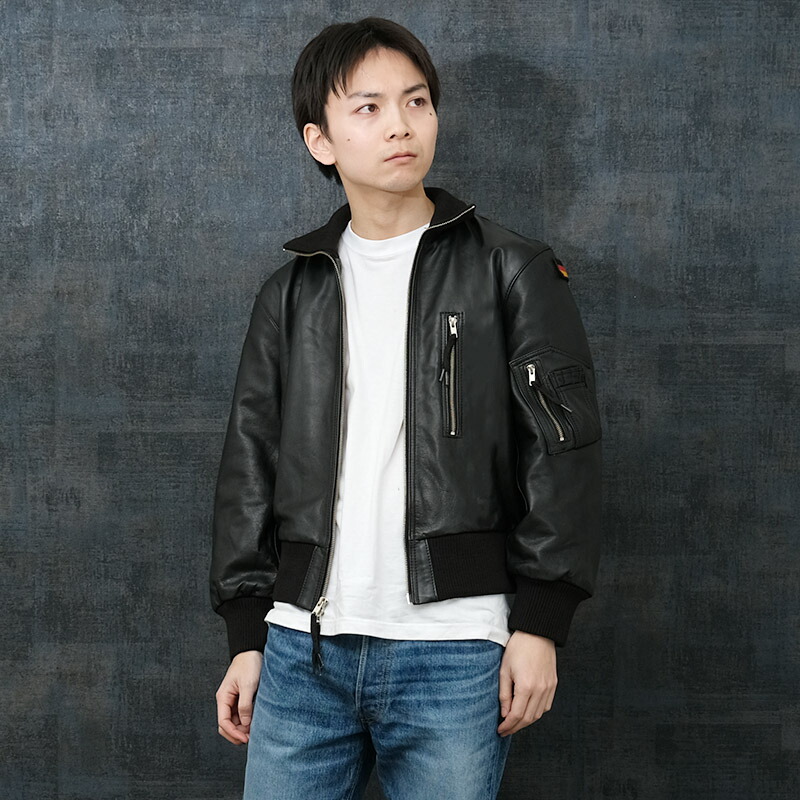 楽天市場】ドイツ軍タイプ パイロットレザージャケット JJ383YN レザー