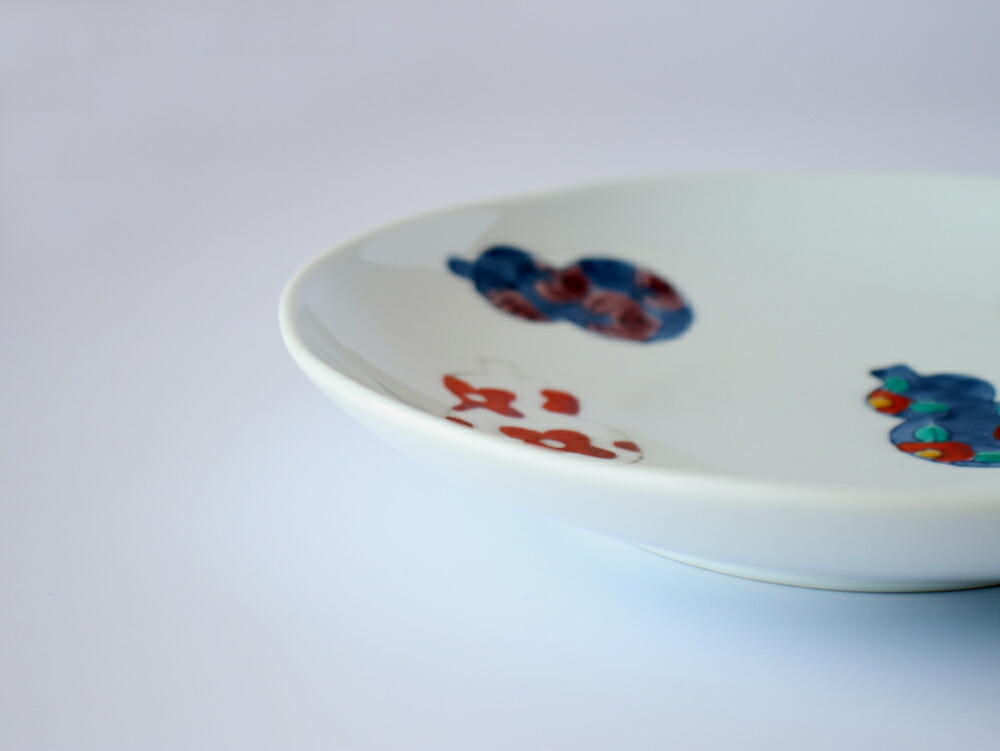 楽天市場】伊万里ひょうたん 6寸皿【 徳七窯 徳永製陶所 伊万里焼 瓢箪