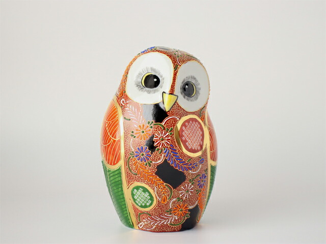 楽天市場】九谷焼 6号 フクロウ 細描盛【 フクロウ 梟 縁起物 金運