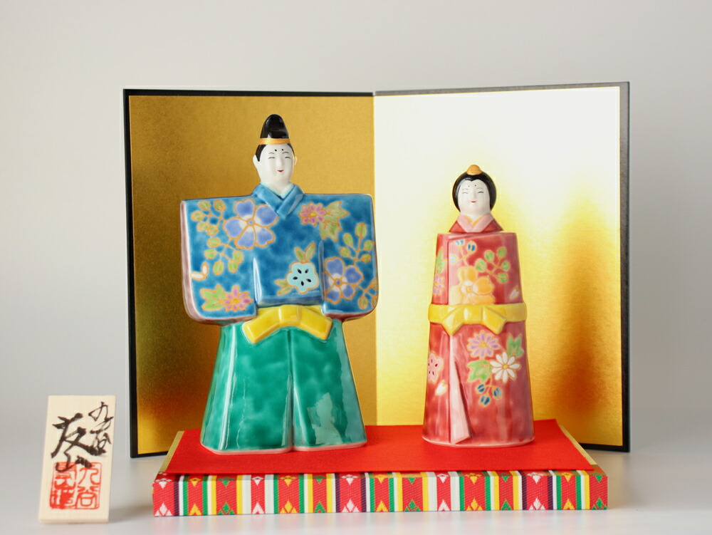 楽天市場】九谷焼 5.5号立雛人形 金花紋【 桃の節句 雛人形 雛飾り