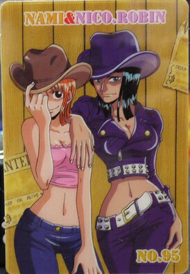楽天市場】ワンピース カードダス ナミ&ニコ・ロビン vol.95 : 宇宙