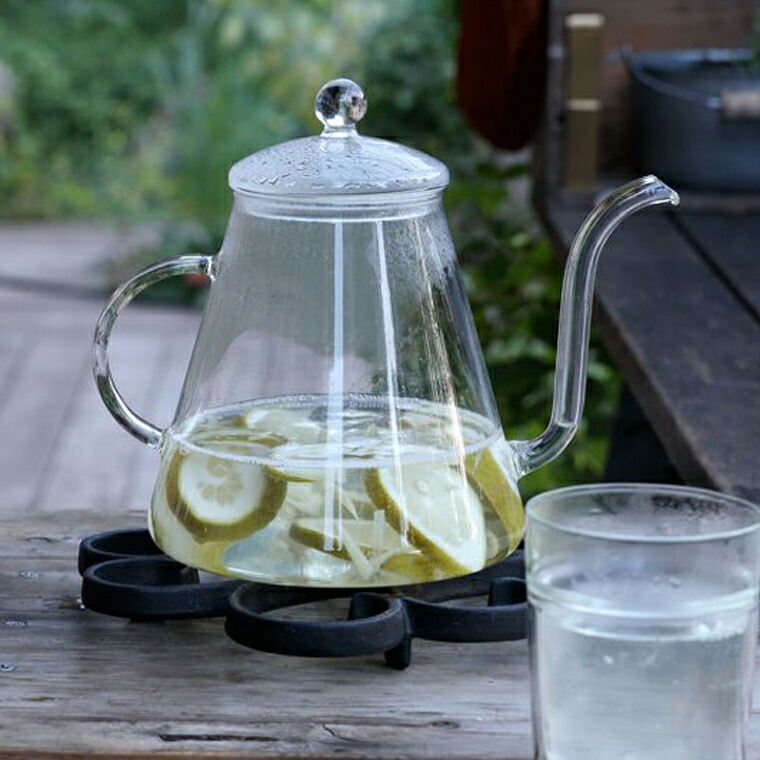 楽天市場】ガラスケトル 1.2L ドイツ製 やかん 直火ガラスポット