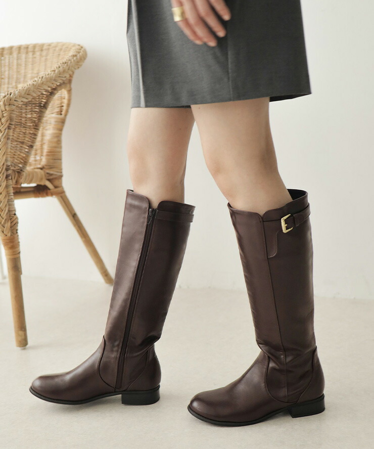 □ 44683☆年 ヴィロン Volt ブーツ ロングブーツ サイドジップ