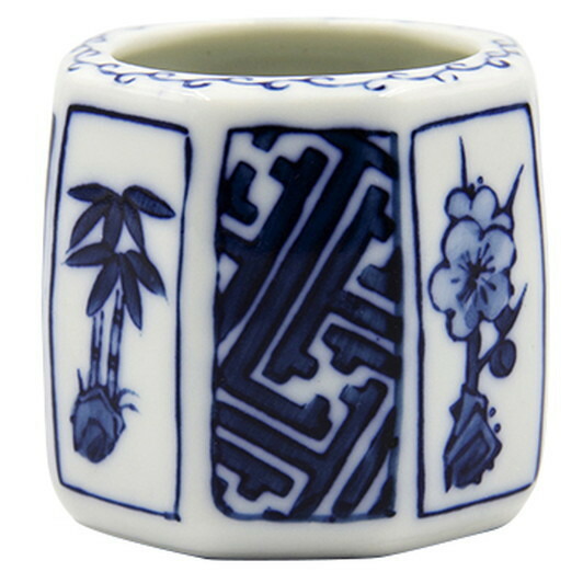 楽天市場】染付八角蓋置（洞華園作） 化粧箱入 [5.3×5.3cm 93g