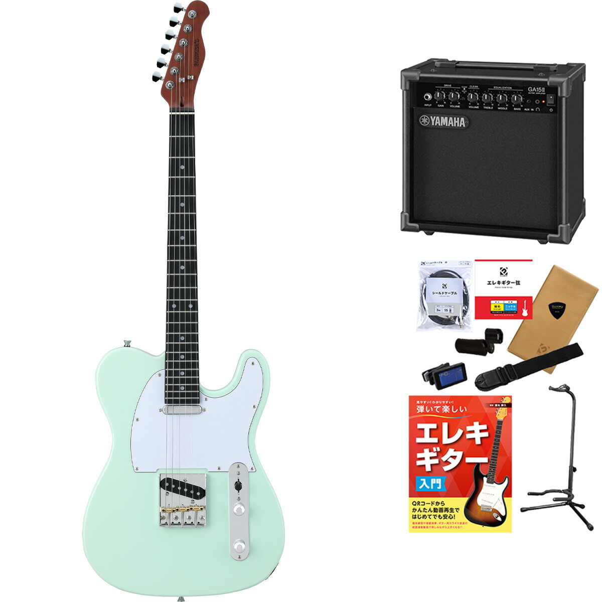 楽天市場】BUSKER'S BTL-Standard 単品・初心者12点セット エレキ