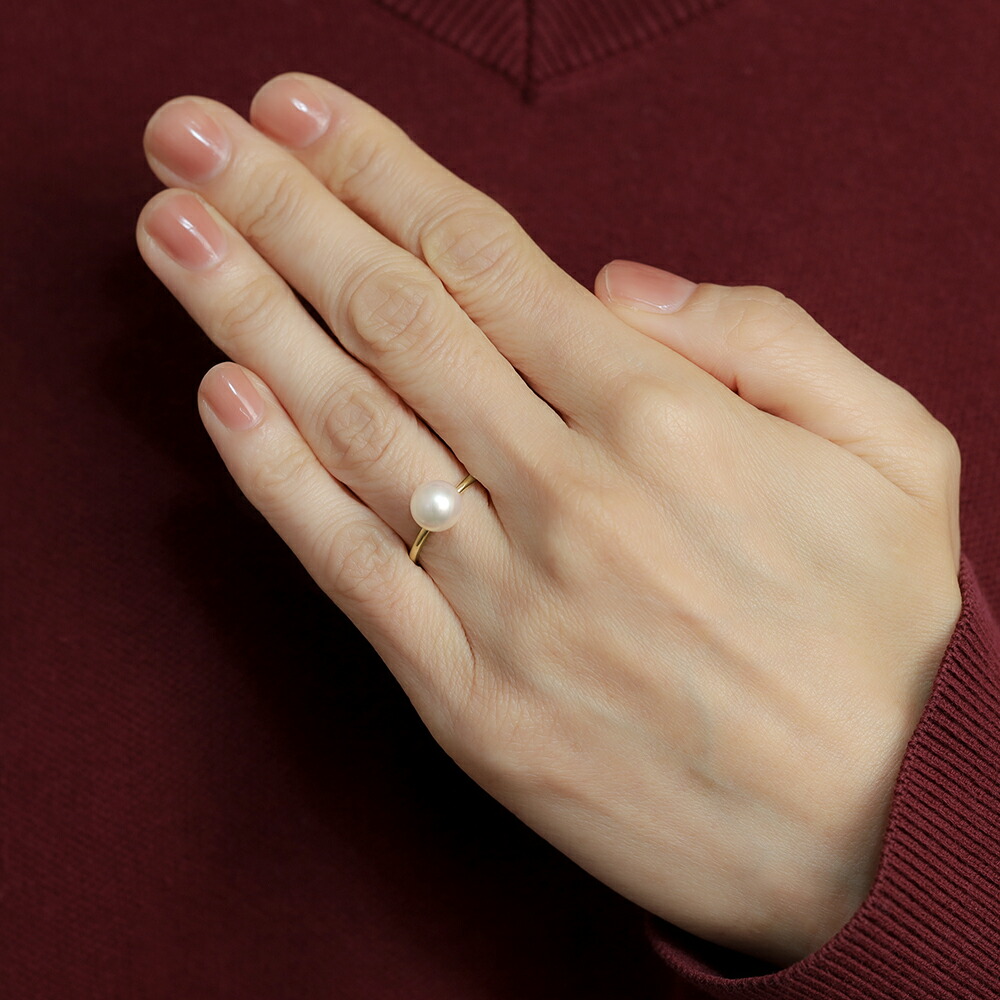 楽天市場】【10%OFF 3/3 20:00より】k18 パール リング 普段使い