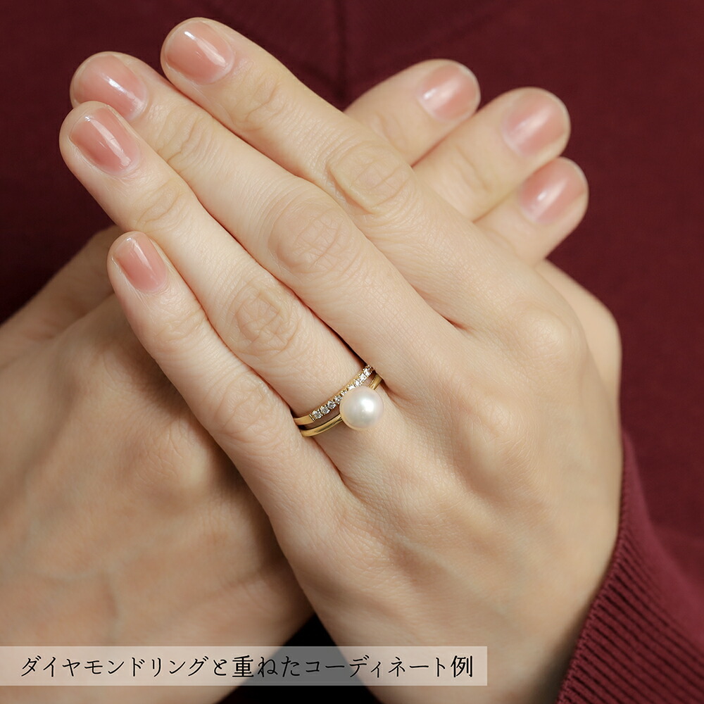 楽天市場】【10%OFF 3/3 20:00より】k18 パール リング 普段使い