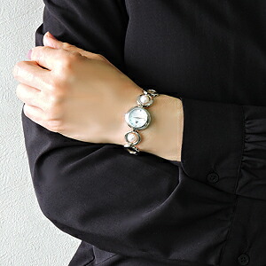 楽天市場】パール ウォッチ 腕時計 ブレスレットウォッチ レディース