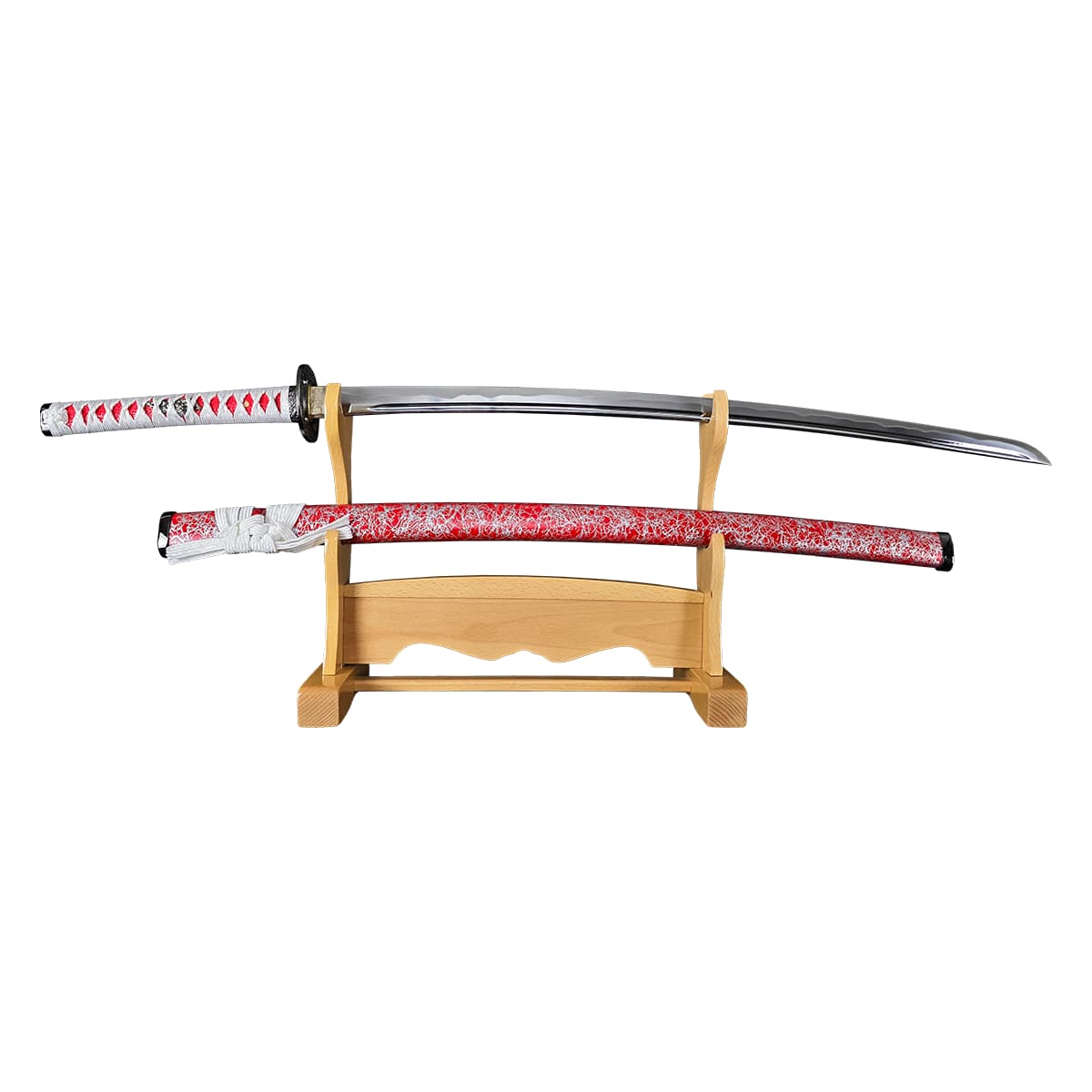 楽天市場】模造刀 刀匠 鬼神丸国重写し赤銀鞘・新選組斉藤一の愛刀