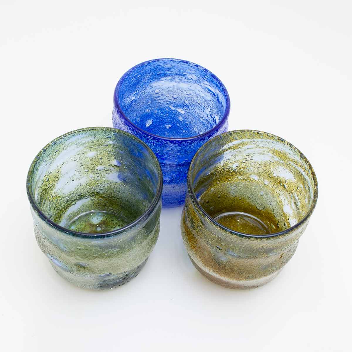 楽天市場】琉球ガラス工房虹 稲嶺盛一郎（琉球ガラス） 宙吹きグラス