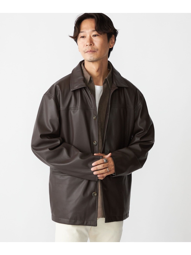 楽天市場】【SALE／50%OFF】BENCH MARKING SHIRT: 合成皮革 カーコート