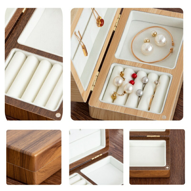 楽天市場】ジュエリーボックス 木製 天然ウォールナット 高級