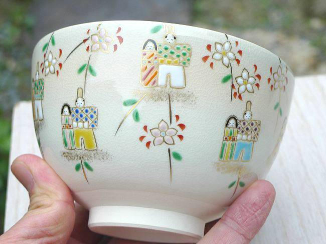 楽天市場】京焼 清水焼 抹茶茶碗 しだれ雛 昇 : 京焼清水焼専門店 松韻堂