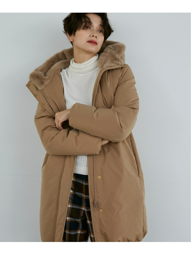 楽天市場】【SALE／40%OFF】フーデットロングダウンコート INED イネド