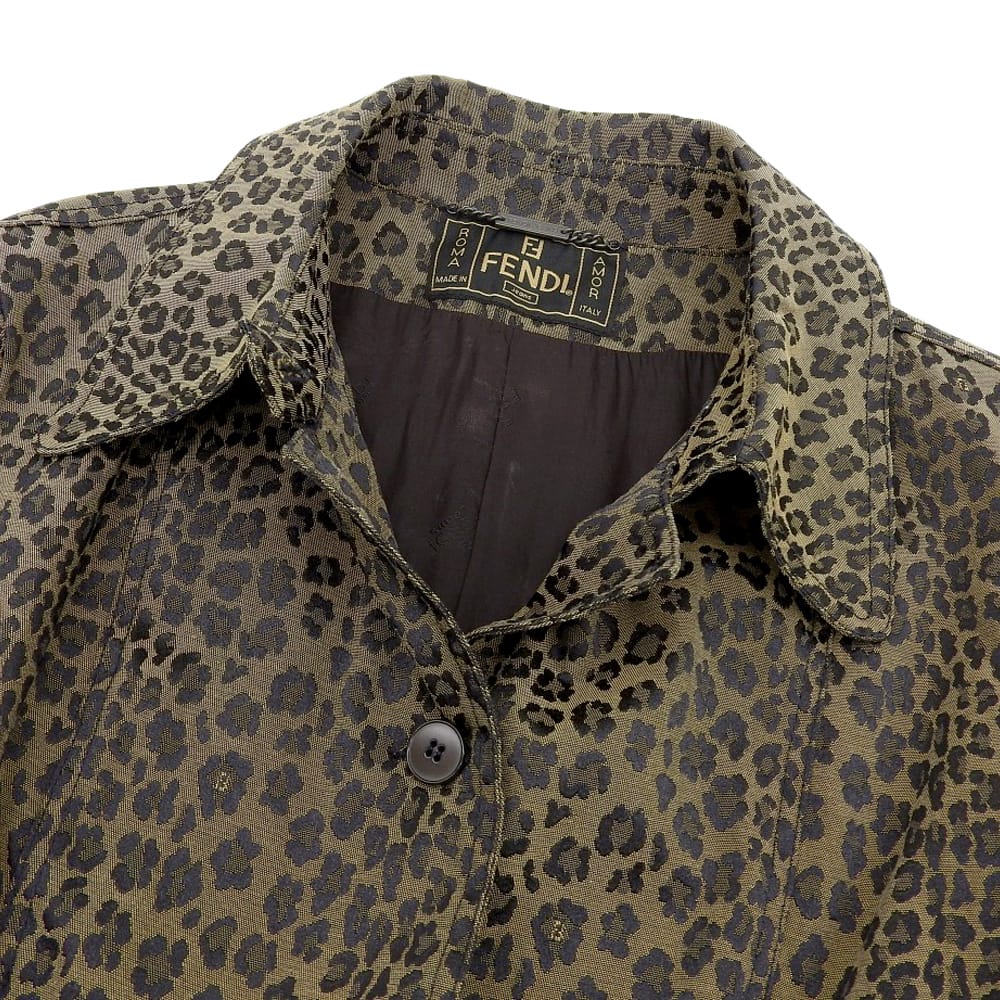 楽天市場】【本物保証】 超美品 フェンディ FENDI ヒョウ柄 ジャケット