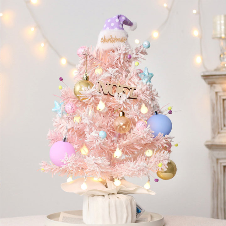 楽天市場】クリスマスツリー 卓上 ピンク 送料無料 50cm 北欧 小型