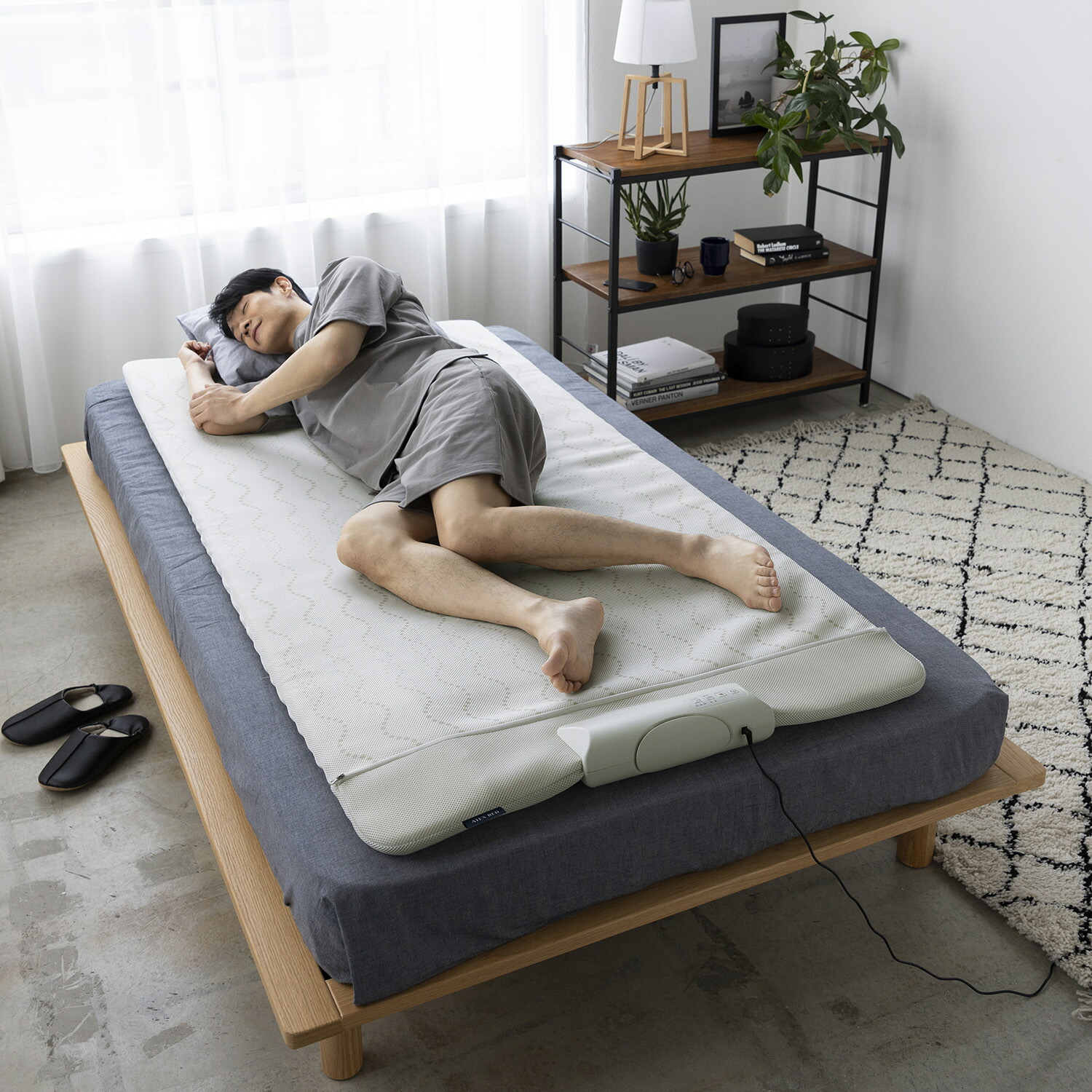 楽天市場】ファン付きベッドパット シングル 敷パッド 接触冷感 涼感