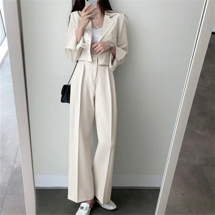 楽天市場】LADY LIKE ショートジャケットセットアップパンツスーツ