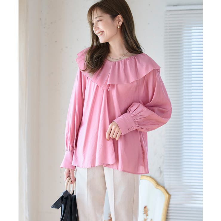 楽天市場】Growing Rich フリル襟ブラウス トップス ブラウス