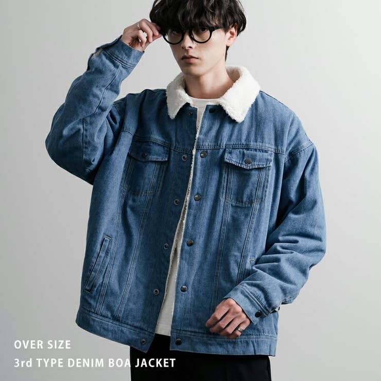 楽天市場】Rocky Monroe デニムジャケット 3rd 裏ボア Gジャン メンズ