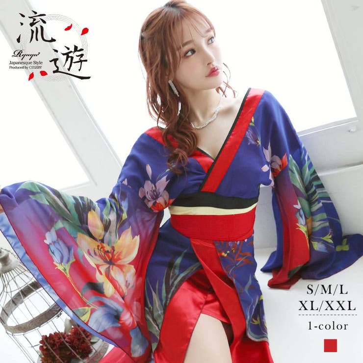 楽天市場】【10％OFFクーポン！配布中！】Ryuyu キャバドレス 和柄 和
