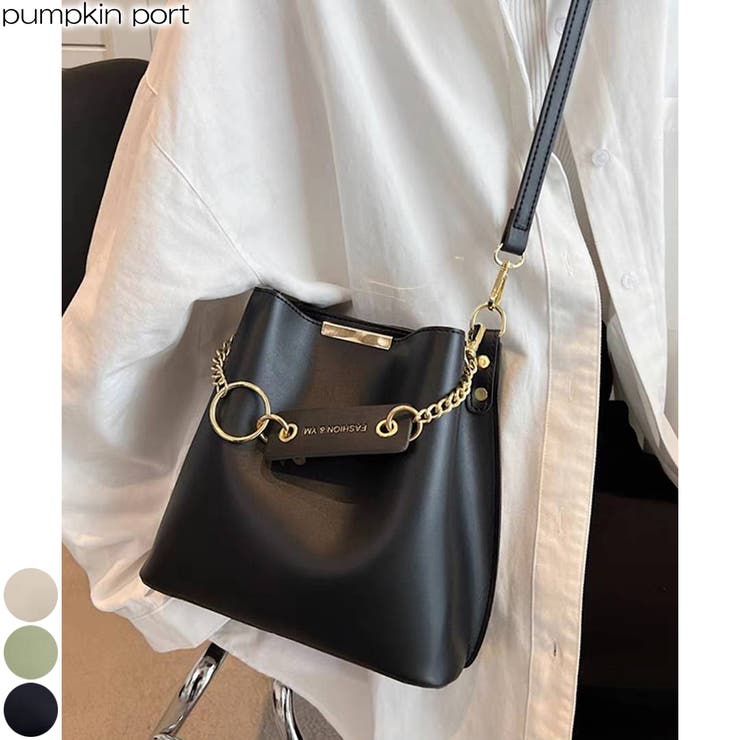 楽天市場】Pumpkin Port チェーンチャーム付 フェイクレザー