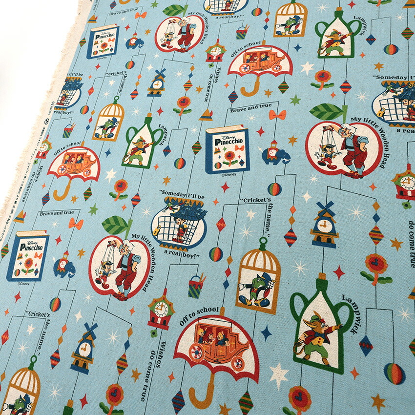 楽天市場】ディズニー ピノキオ 綿麻キャンバス 50cm単位｜切売り
